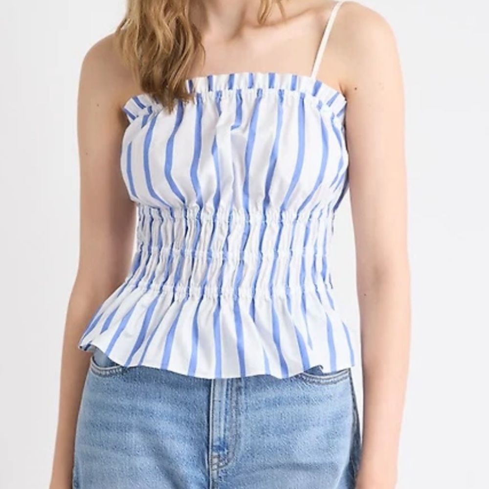 RW&CO Striped Smocked Cami